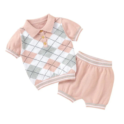 Summer Baby Short Sleeves Clothes Set