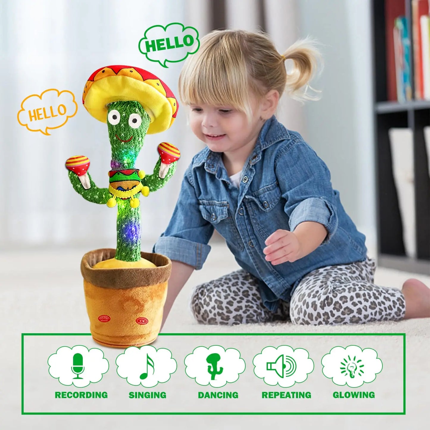 Dancing Talking Cactus Toy