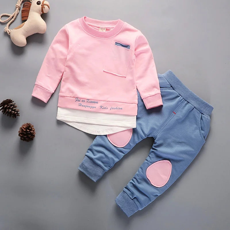 Spring Autumn Baby Girl Clothes Suit