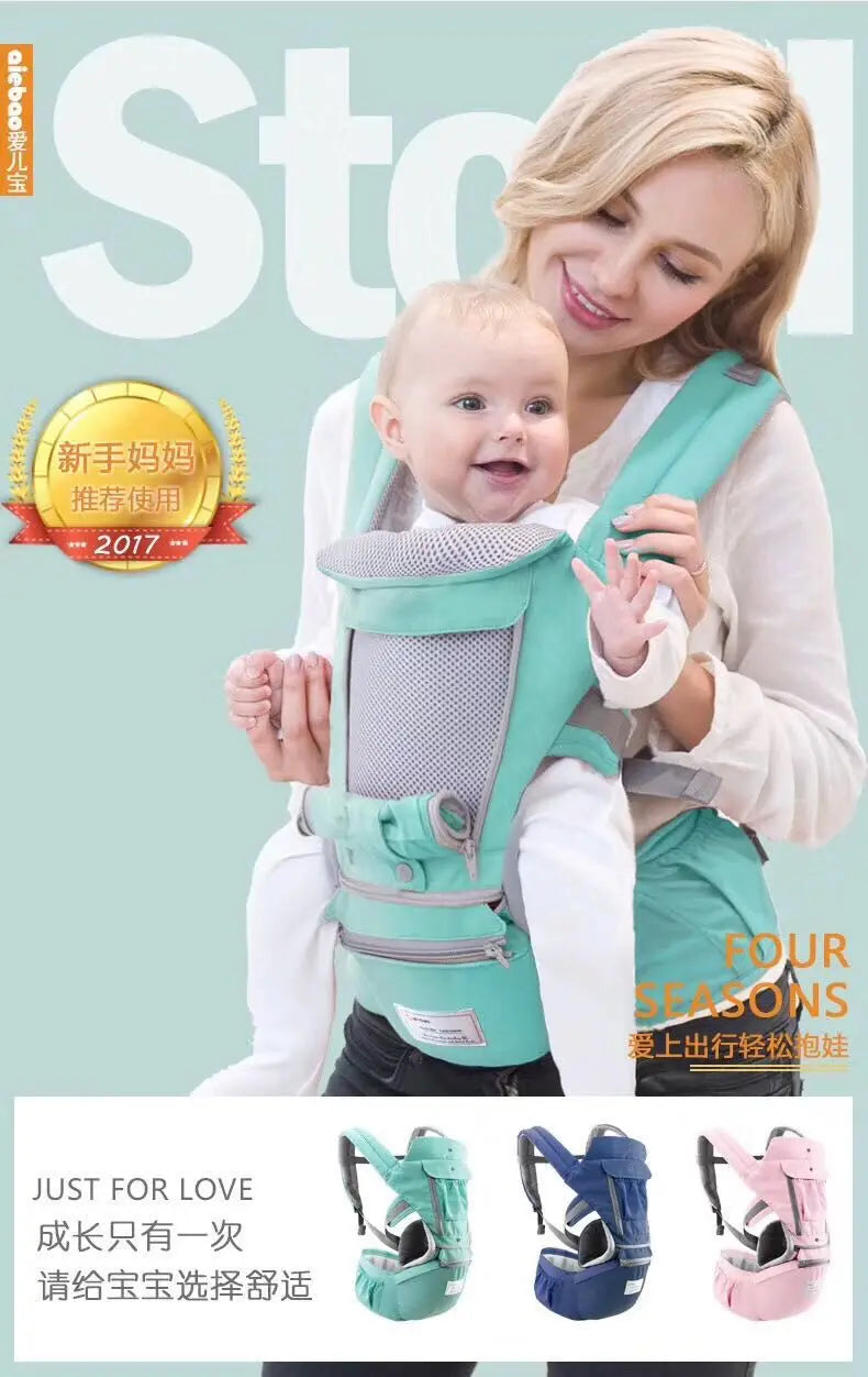 Hipseat Sling Front Facing Kangaroo Baby Wrap Carrier