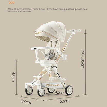 3 Modes Two-Way Folding Baby Stroller