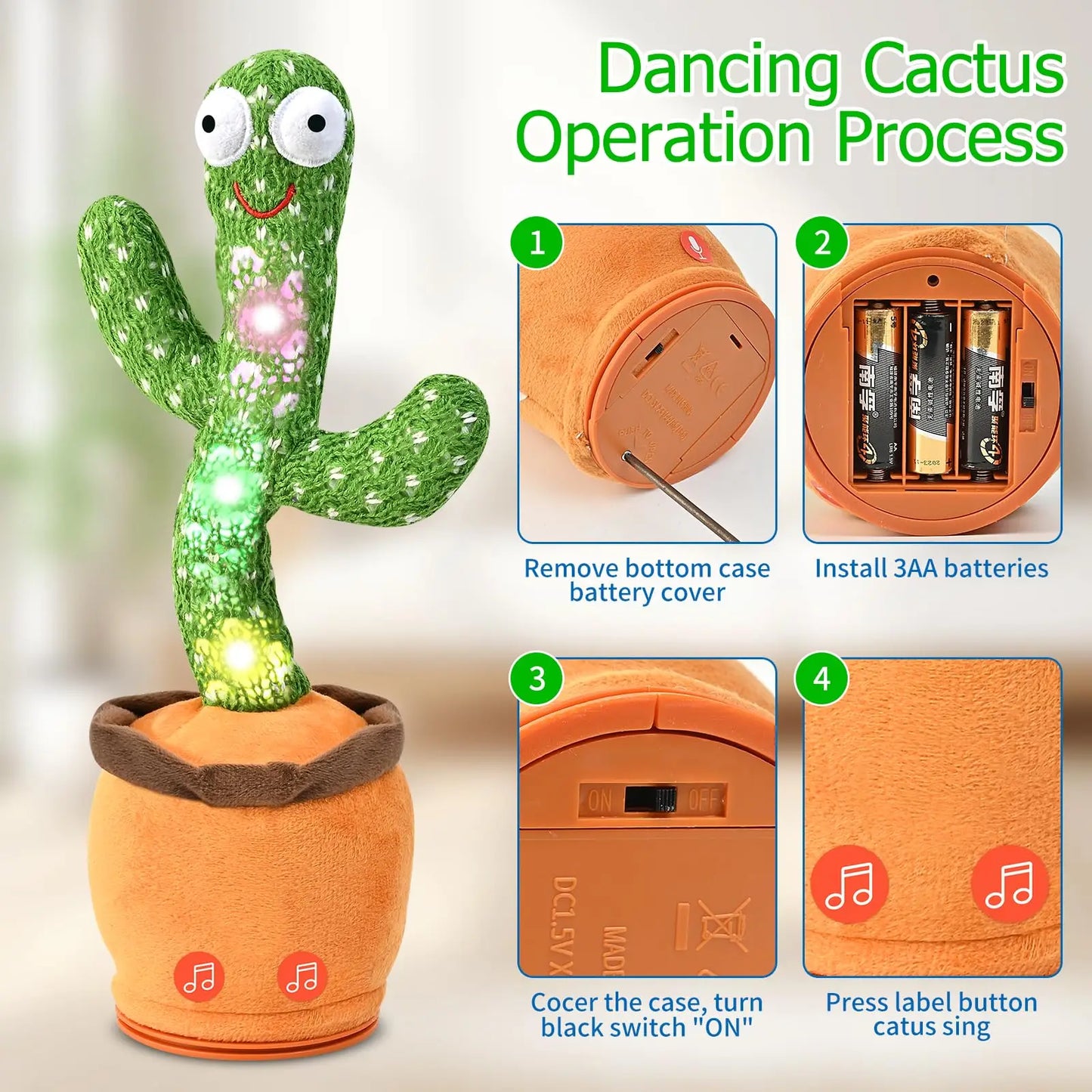 Dancing Talking Cactus Toy