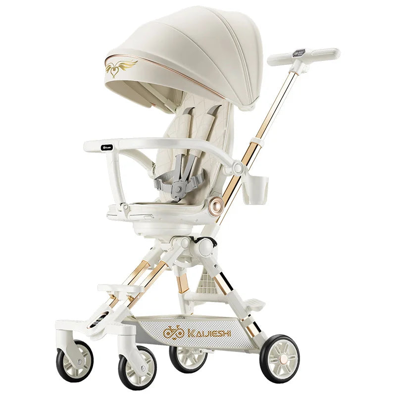 3 Modes Two-Way Folding Baby Stroller