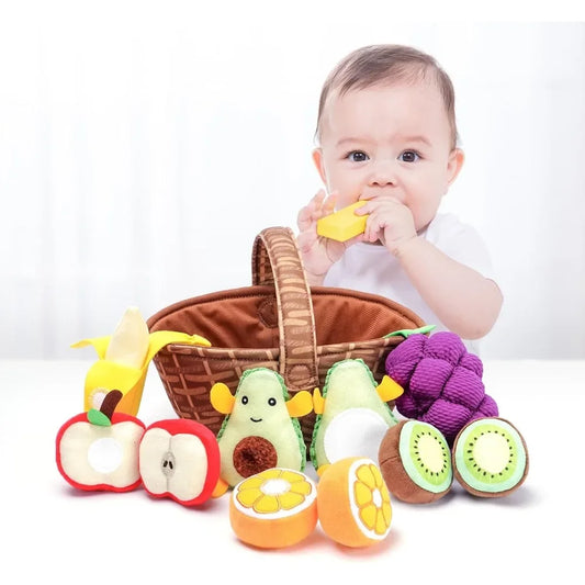 Soft Play House Fruit Basket Sensory Toys