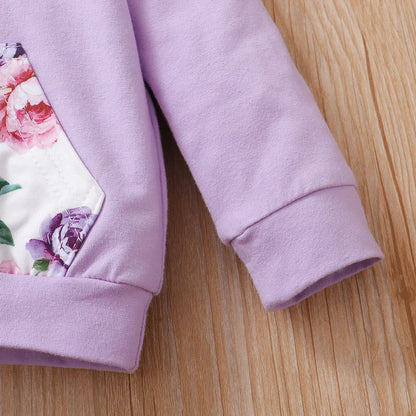 3 Piece Infant Clothes Floral Baby Girl Set